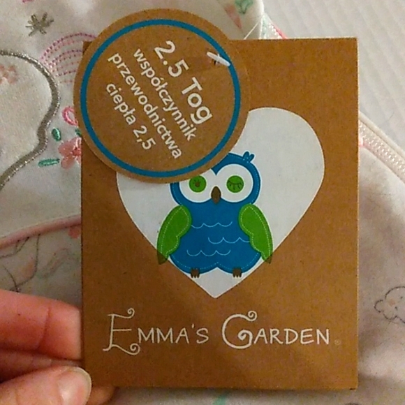 ☆NWT☆Sweet NB Girl ~EMMA'S GARDEN" Unicorn Print Winter Sleep Sack/Blanket Sleep - Picture 5 of 14